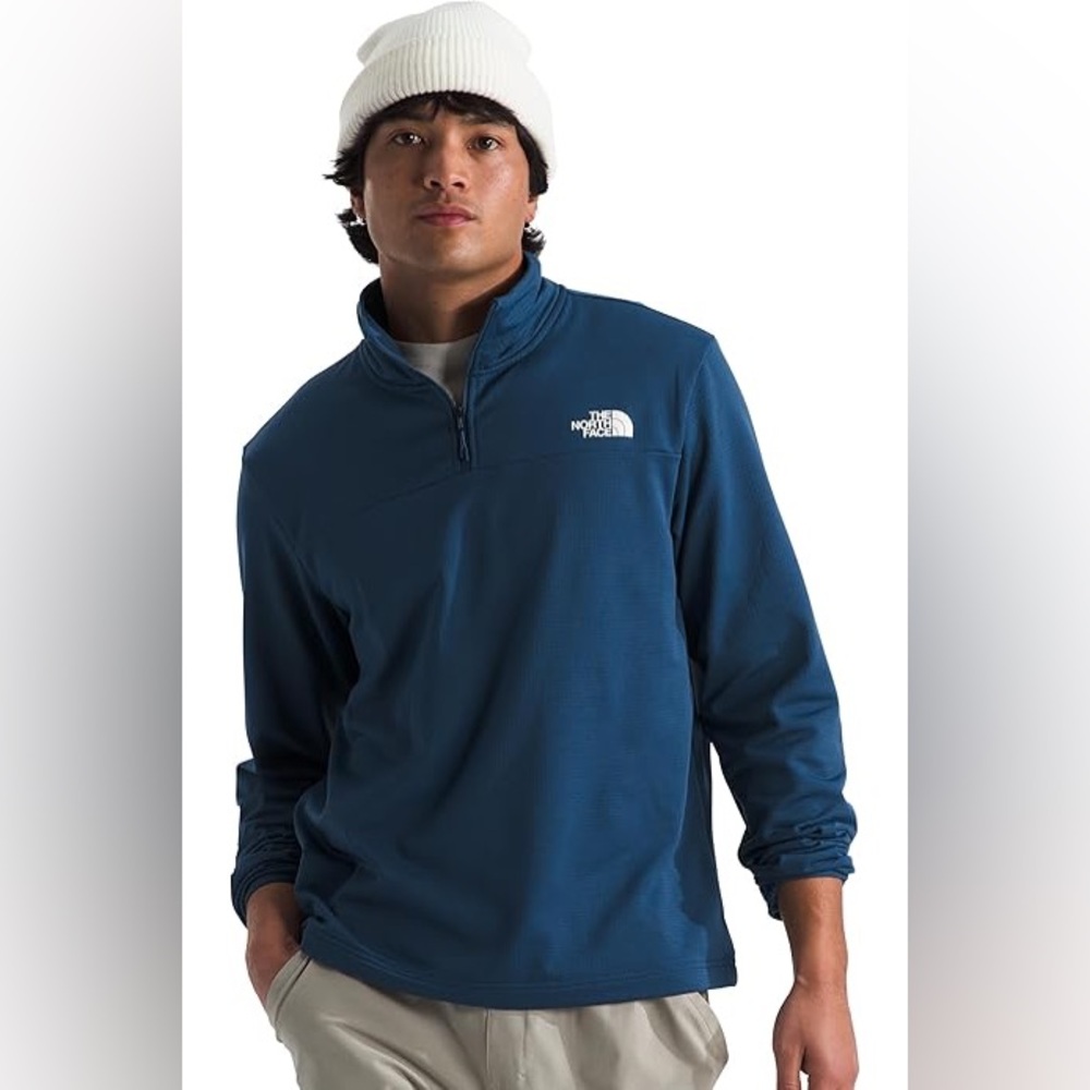 The North Face Men's Blue Quarter-Zip Jacket